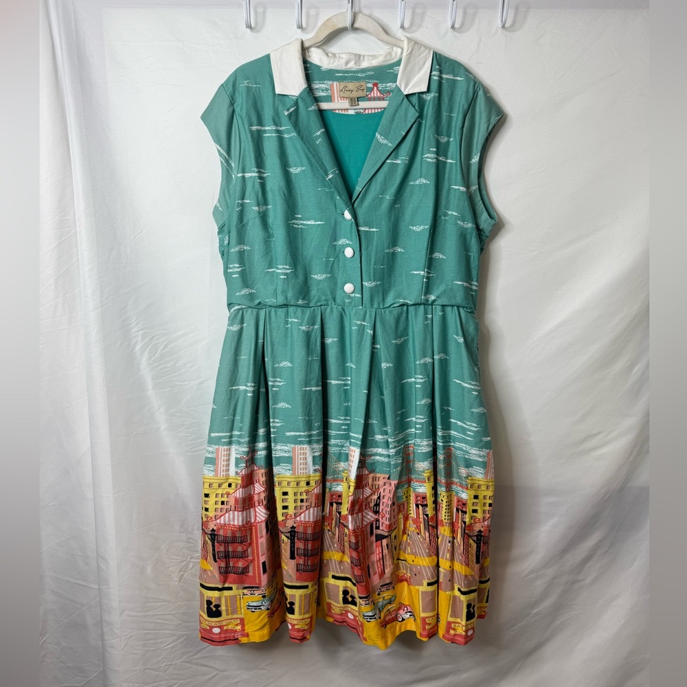 Lindy Bop San Francisco Cityscape Dress